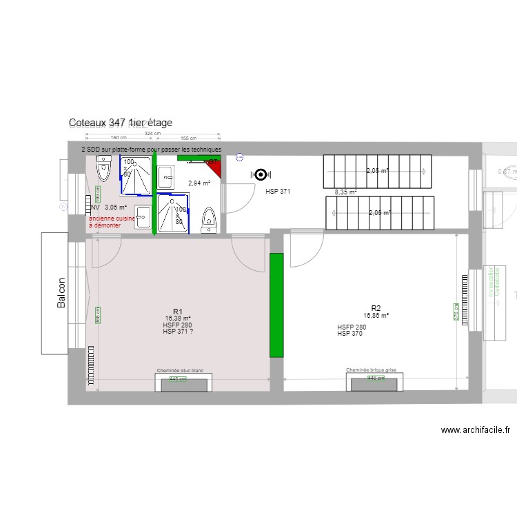 Coteaux . Plan de 0 pièce et 0 m2