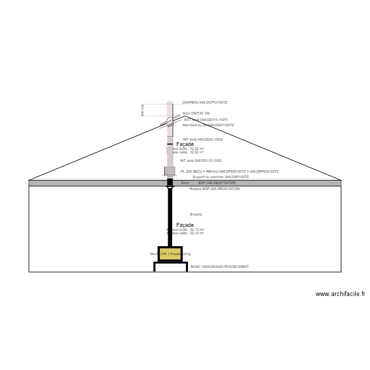 PLAN TECH FAVRE-CENENT. Plan de 0 pièce et 0 m2