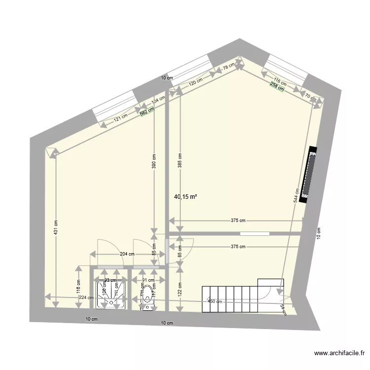 CH03160 2EME ETAGE APRES TRAVAUX 2. Plan de 