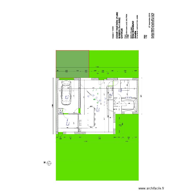 BOUSSAD RDC. Plan de 0 pièce et 0 m2