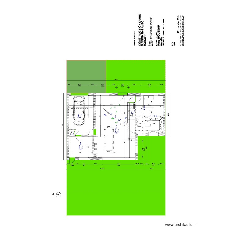 BOUSSAD RDC. Plan de 0 pièce et 0 m2