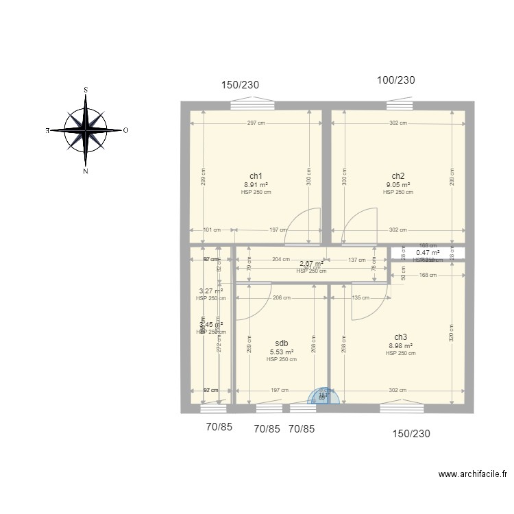 OUICI. Plan de 0 pièce et 0 m2