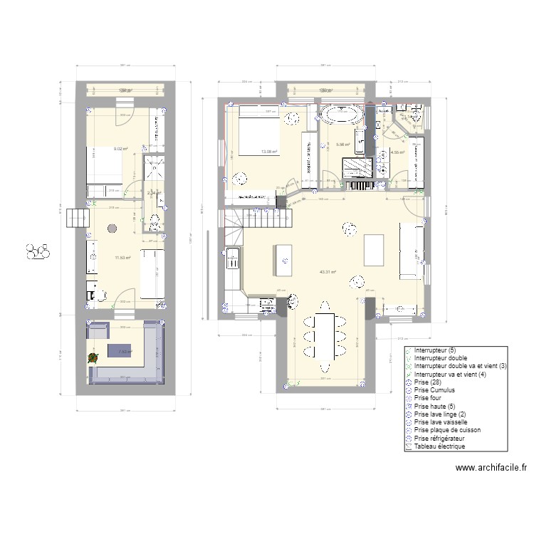 voltaire new 02. Plan de 0 pièce et 0 m2