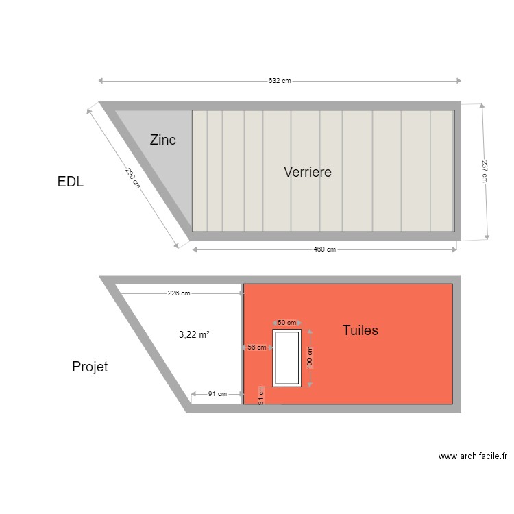 toiture. Plan de 0 pièce et 0 m2