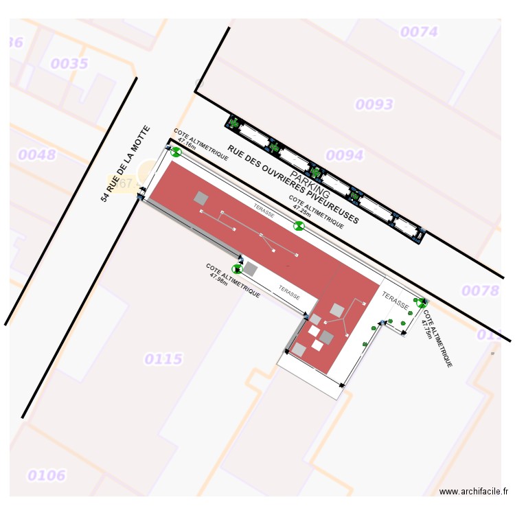 AUBZEVILIER. Plan de 12 pièces et 1017 m2