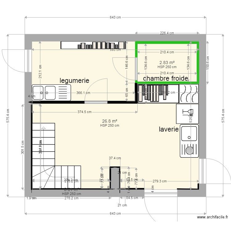 yuksel legumerie. Plan de 0 pièce et 0 m2