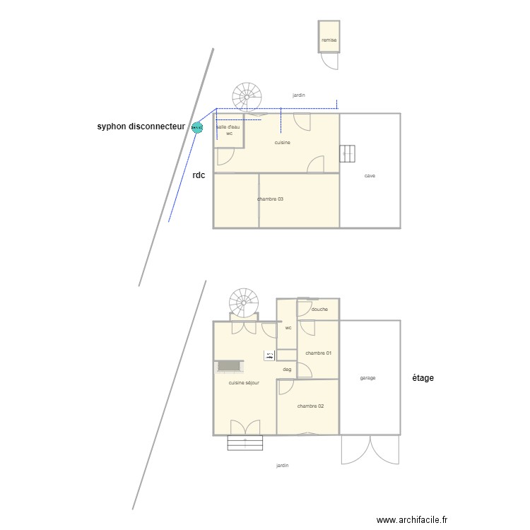 mauroy 1071ass. Plan de 14 pièces et 102 m2