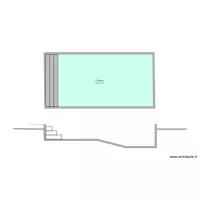 Plan en coupe piscine