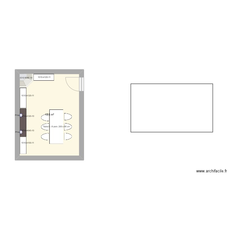 bibliotheque mouscron. Plan de 1 pièce et 17 m2