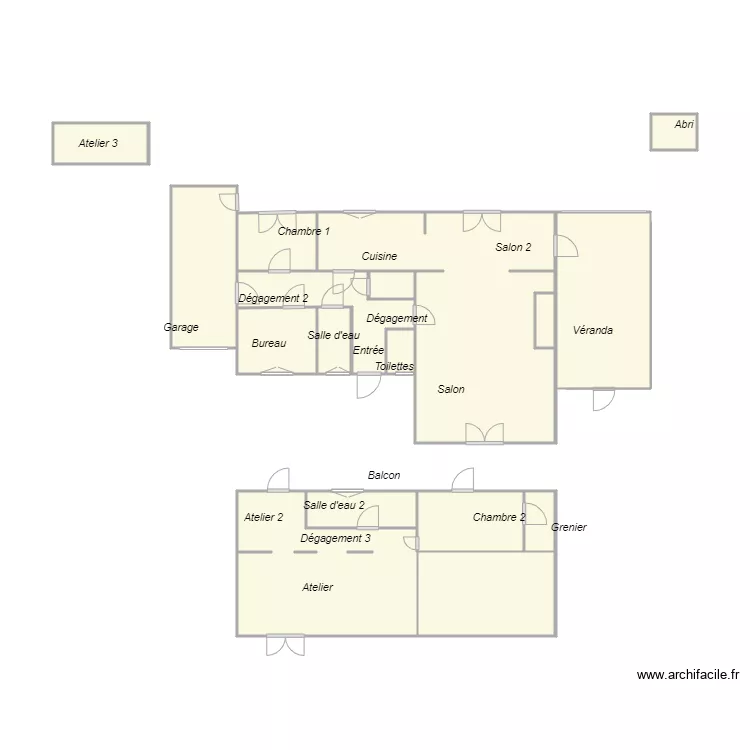 Croquis FAIVRE. Plan de 