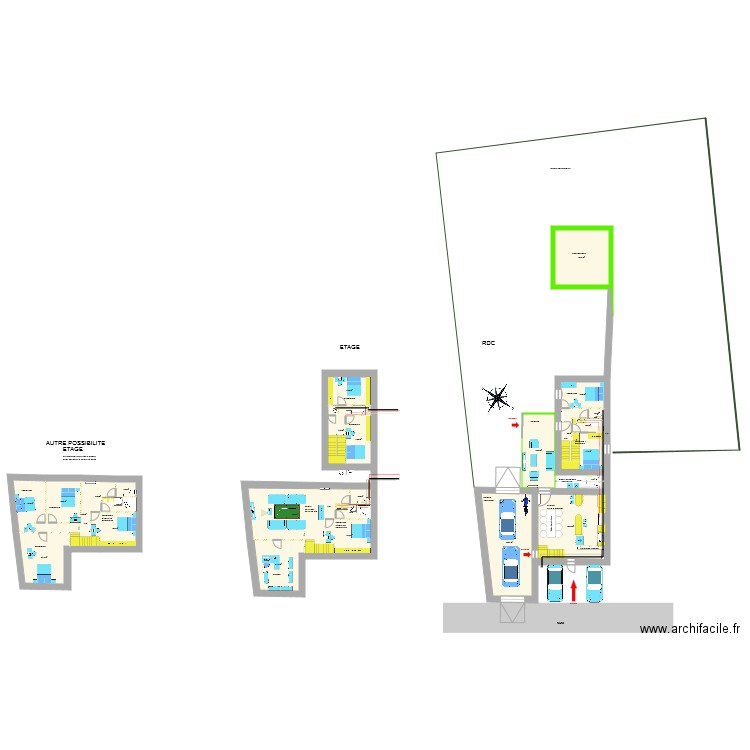 plan projet amenagé 22. Plan de 0 pièce et 0 m2