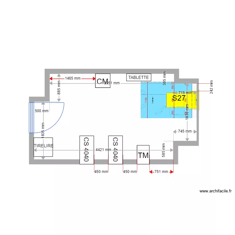 PLAN DE MASSE PROJET ILE ROUSSE S27. Plan de 