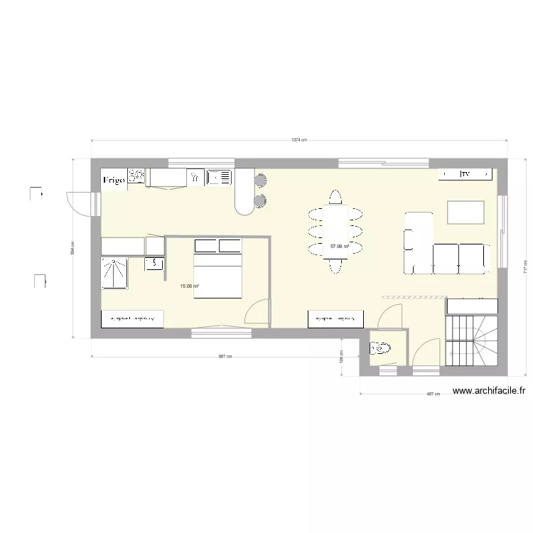 plan maison neuve MELINA2. Plan de 