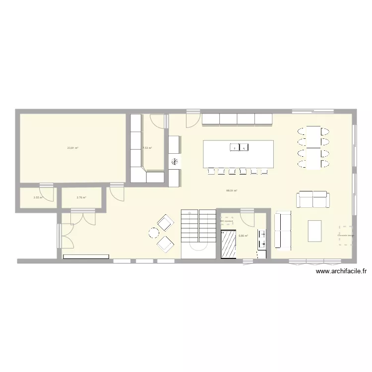 Maison de r&ecirc;ve 1 &Eacute;tage. Plan de 