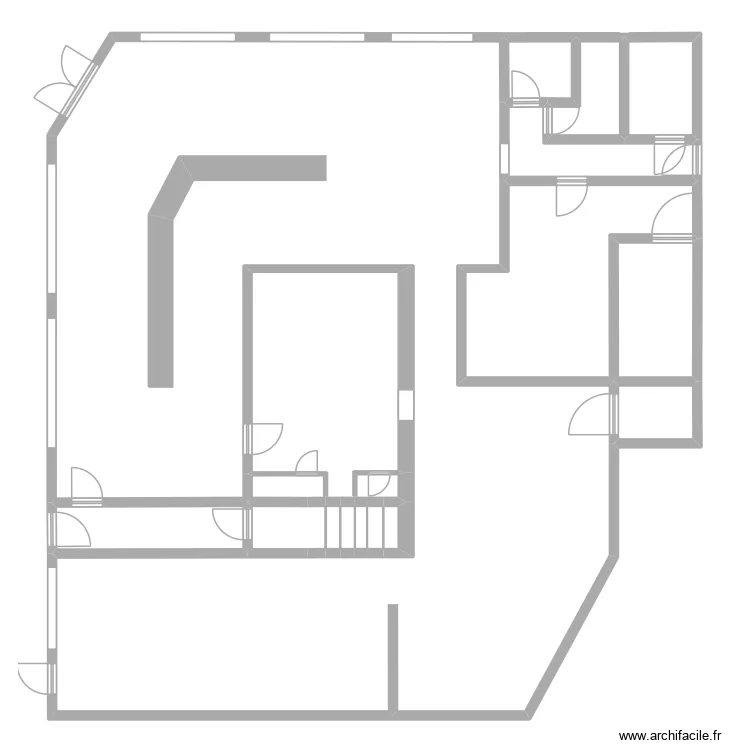 rdc apres travaux. Plan de 