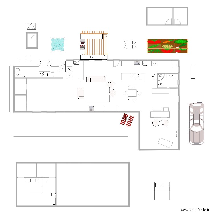 Plan 11 janvier 2022. Plan de 8 pièces et 107 m2