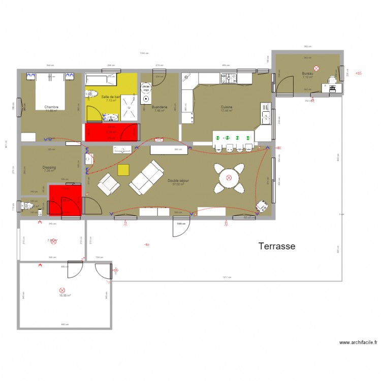 Maison JO 5. Plan de 13 pièces et 192 m2