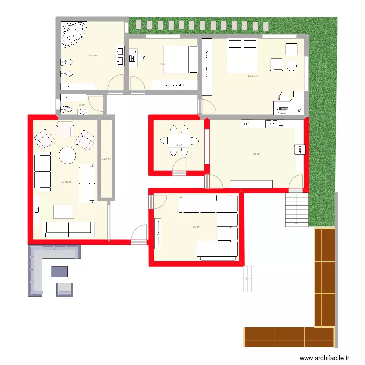 maison anis. Plan de 