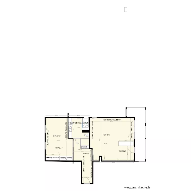 APPARTEMENT METZ SCHMITT REVU PEINTURE . Plan de 