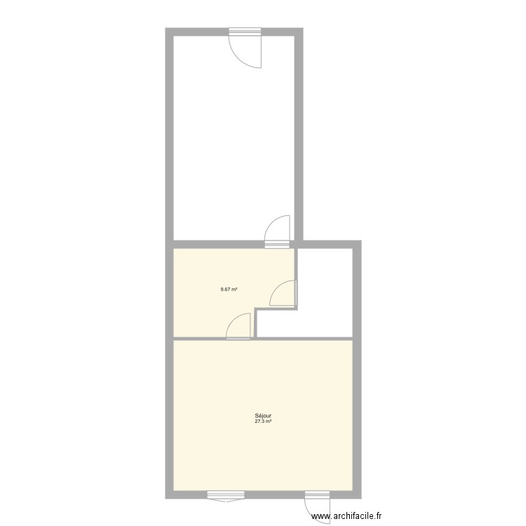Appartement RDC gauche. Plan de 0 pièce et 0 m2