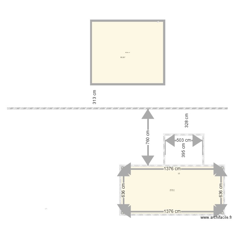 plans de masse +derniére construction 2. Plan de 2 pièces et 168 m2