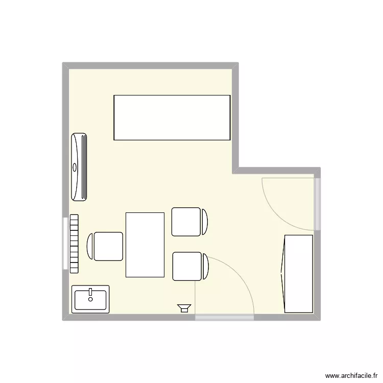 Ancien Bureau 2. Plan de 