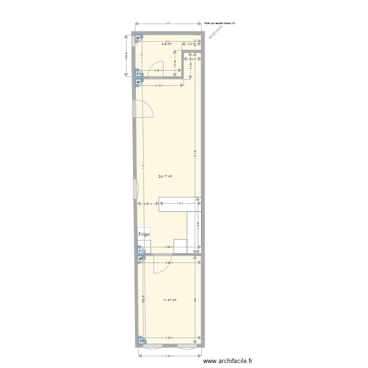 lot 3 projet 2 cotations. Plan de 0 pièce et 0 m2