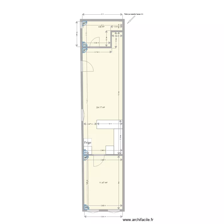 lot 3 projet 2 cotations. Plan de 