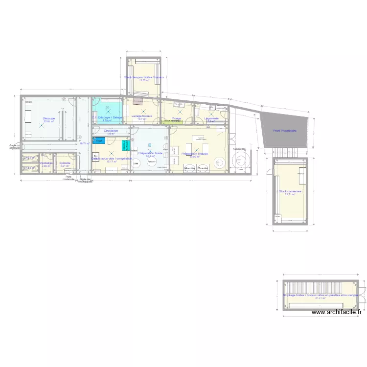 La table Gasconne 001. Plan de 