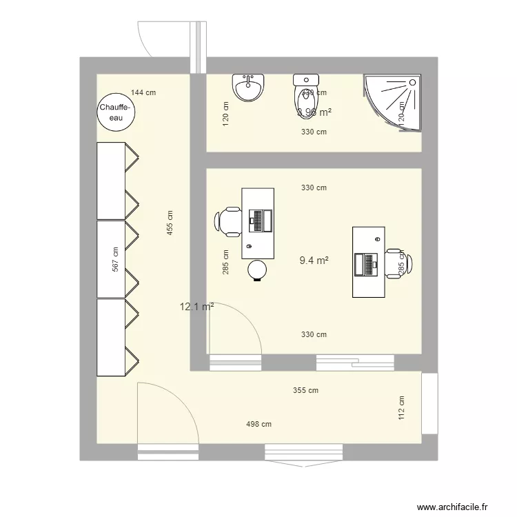 saint fiacre. Plan de 