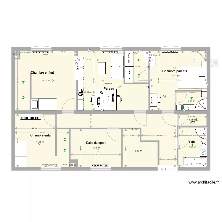 Maison Fillinges Projet 2. Plan de 