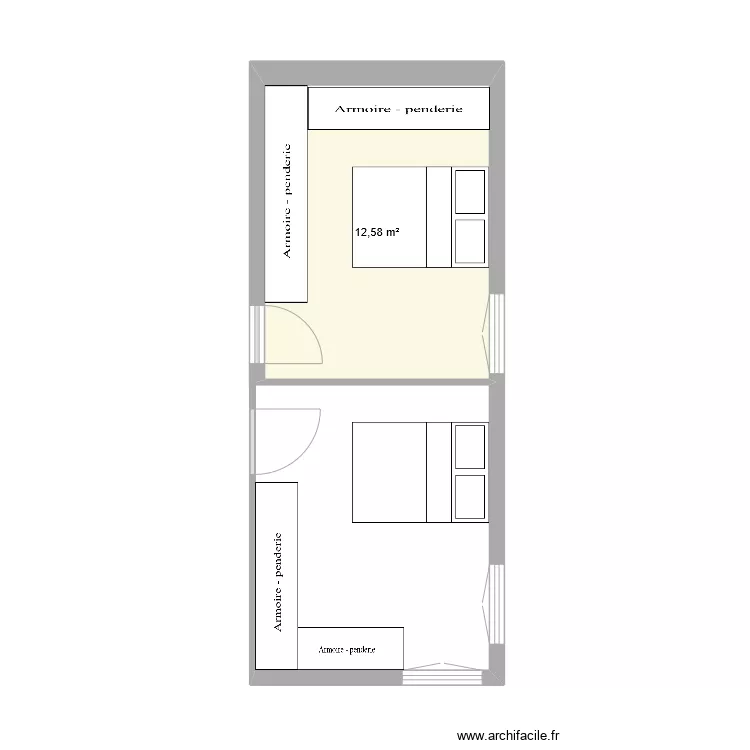 Test 1 Appartement. Plan de 