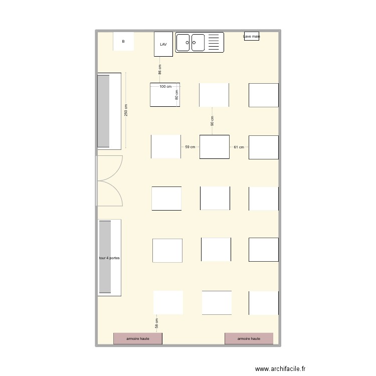 CFA. Plan de 0 pièce et 0 m2