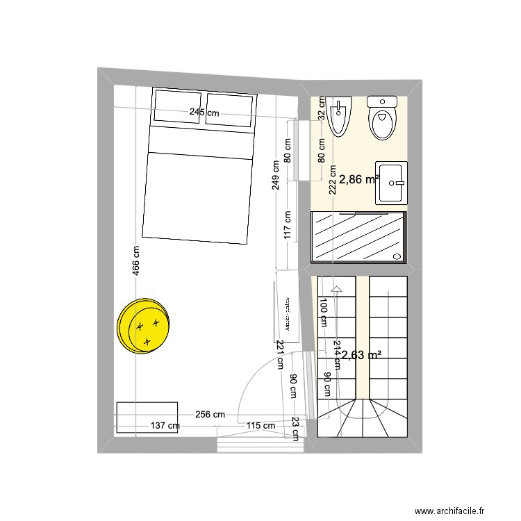 2ème étage. Plan de 0 pièce et 0 m2