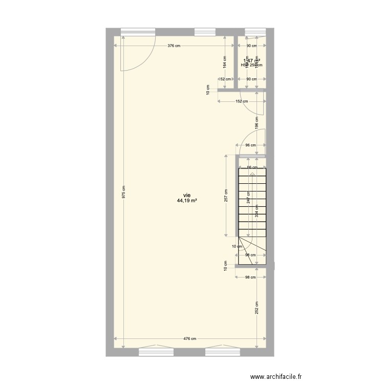 RDC appartement 11. Plan de 0 pièce et 0 m2