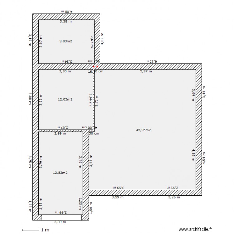 rdc maison r 1 avec chambre. Plan de 0 pièce et 0 m2