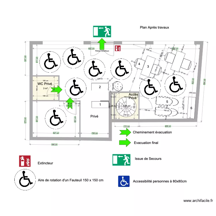 plan salon avec Cleopatra d&eacute;finitif. Plan de 