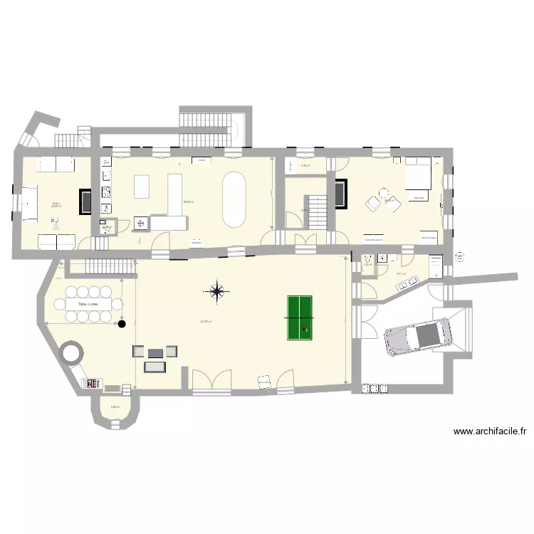 Pouilly maison seule. Plan de 