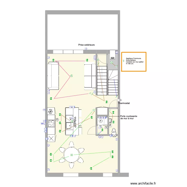 Banning 21 Rez 2 Electricit&eacute;. Plan de 0 pièce et 0 m2