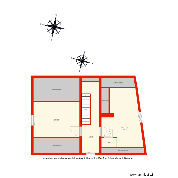 BI 2671 étage non côté. Plan de 0 pièce et 0 m2