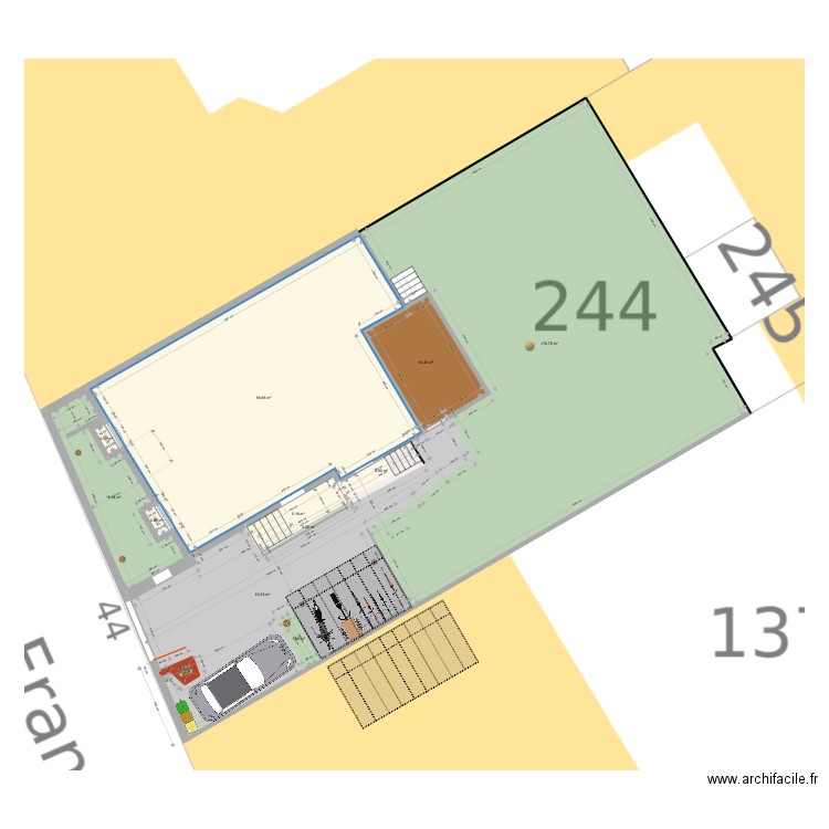 Extérieur Franklin V5. Plan de 12 pièces et 378 m2