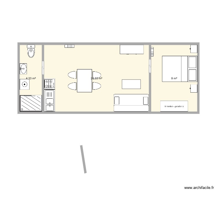 Plan Appartement 36M2 | Plan Maison 32M2 Avec Étage – GARAKD