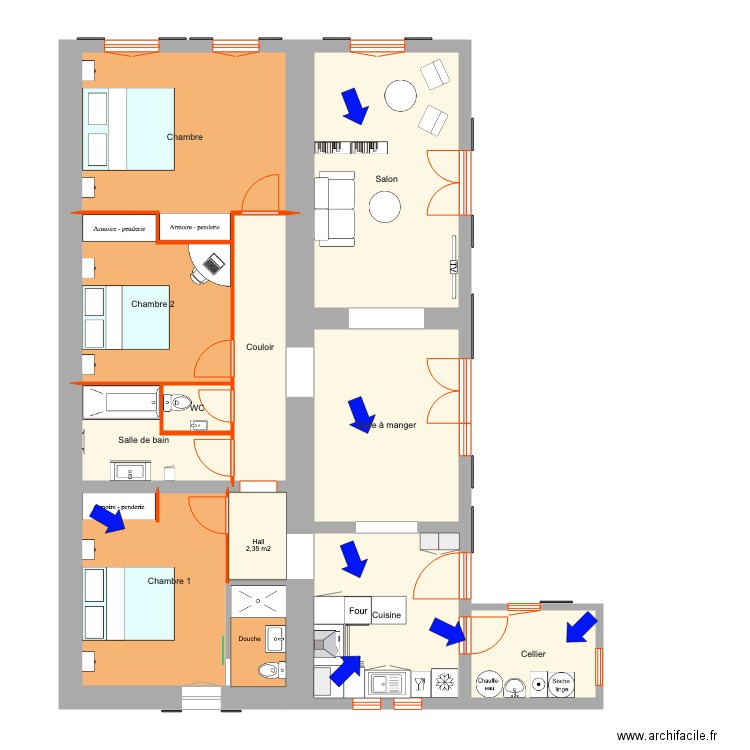 maison8. Plan de 0 pièce et 0 m2