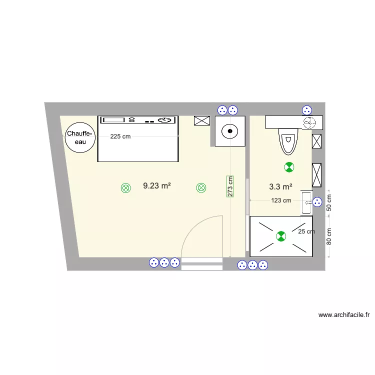 Pool House St Didier. Plan de 