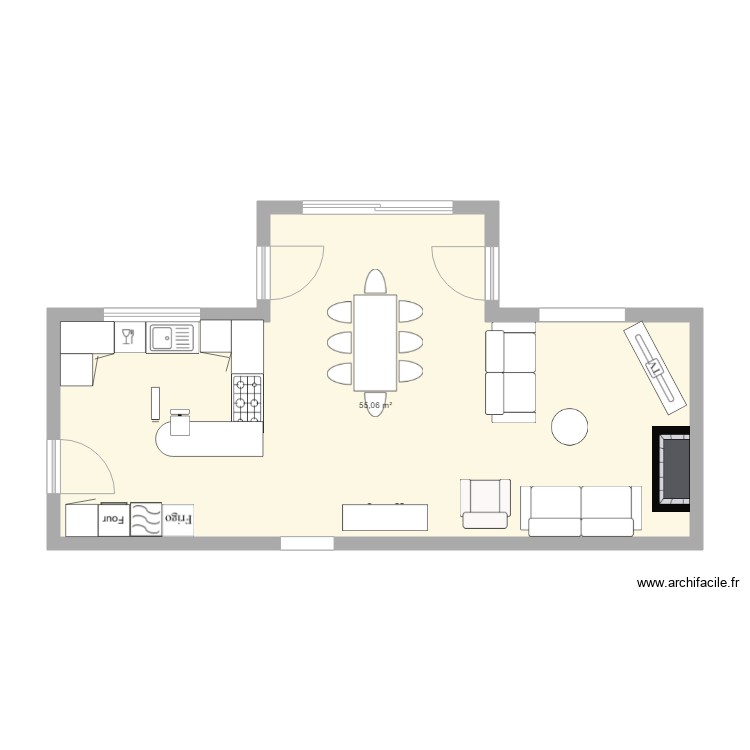 Plan – piece a vivre – Par Apolline8 ️ | ArchiFacile