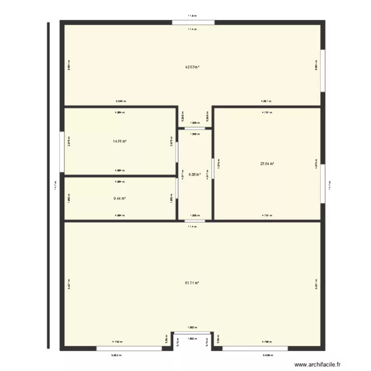 Plessis Coulouvray. Plan de 