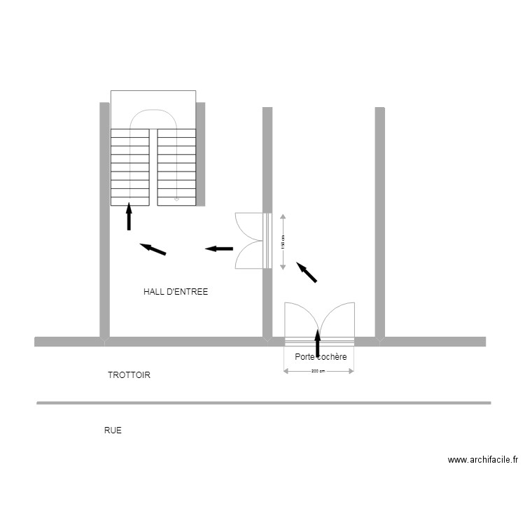 HALL ACCUEIL RDC. Plan de 0 pièce et 0 m2