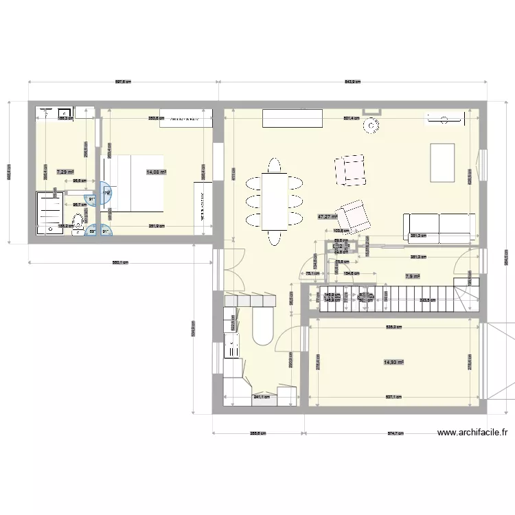 exetension aulnoy v4. Plan de 