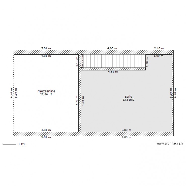 snack 1er etage. Plan de 0 pièce et 0 m2