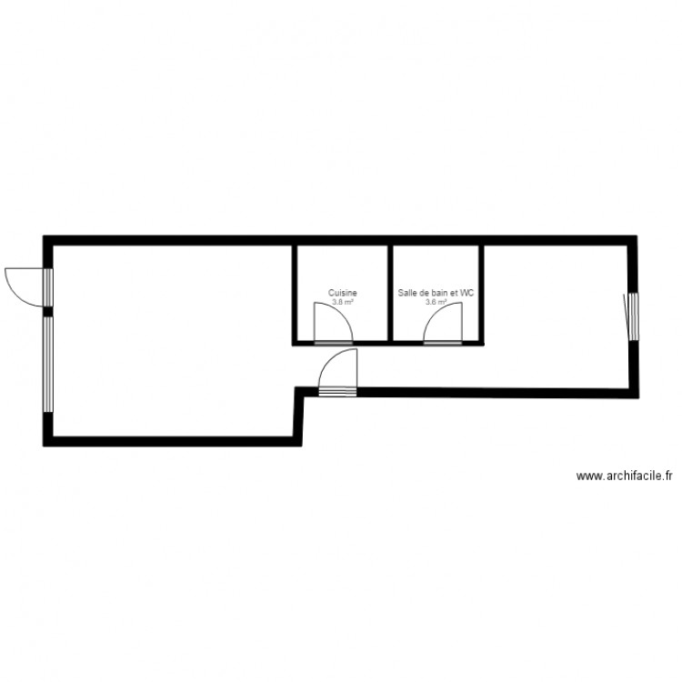 appt montagne. Plan de 0 pièce et 0 m2